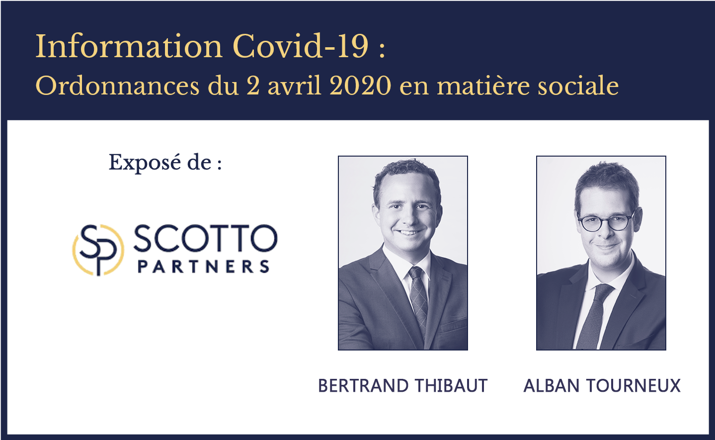 COVID-19 – Ordonnances du 02 avril 2020 en matière sociale