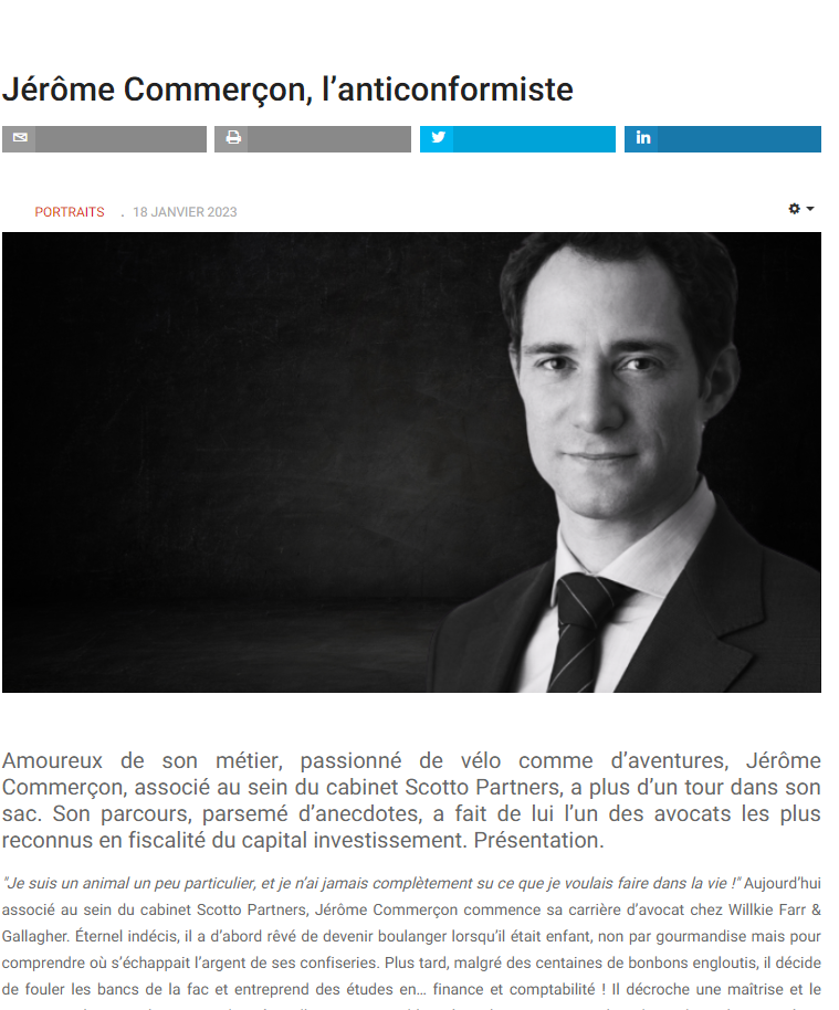 Jérôme Commerçon, l'anticonformiste